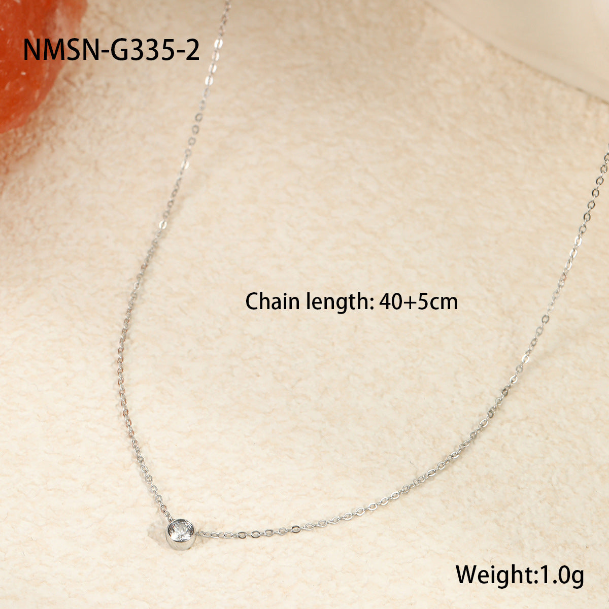 Minimalist Simple Summer Ultra Fine Clavicle Chain Titanium Steel Necklace Non-Fading High Grade Sense Niche Necklace