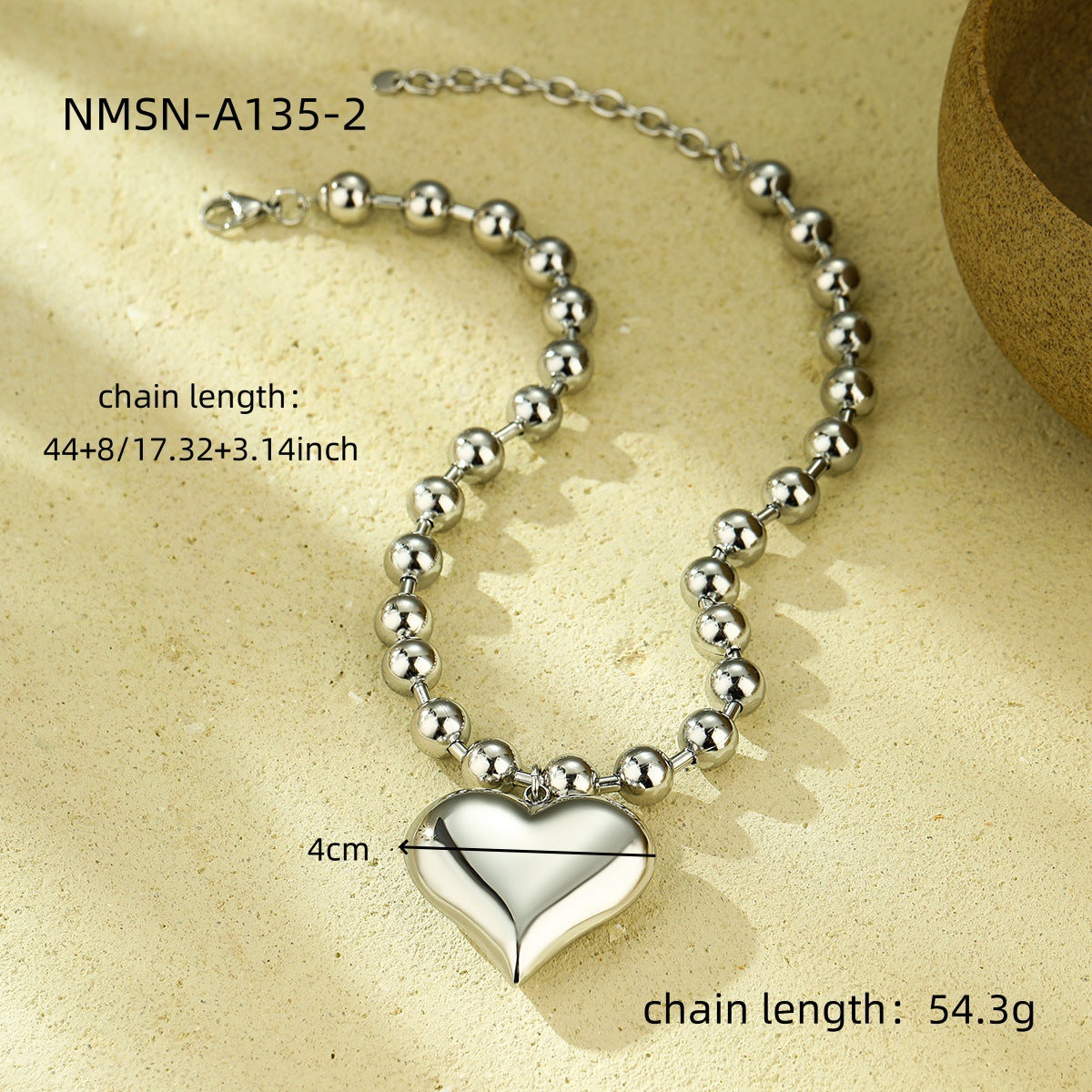 High Profile Generous Personality Big Five Pointed Star Love Stainless Steel Necklace Arrival Popular Non Fading Ornament