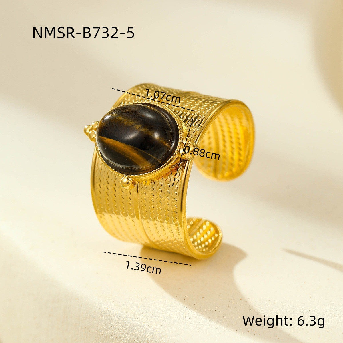 Retro Horus Eye Accessories Ring Light Luxury Trendy High Grade Open Ring Women