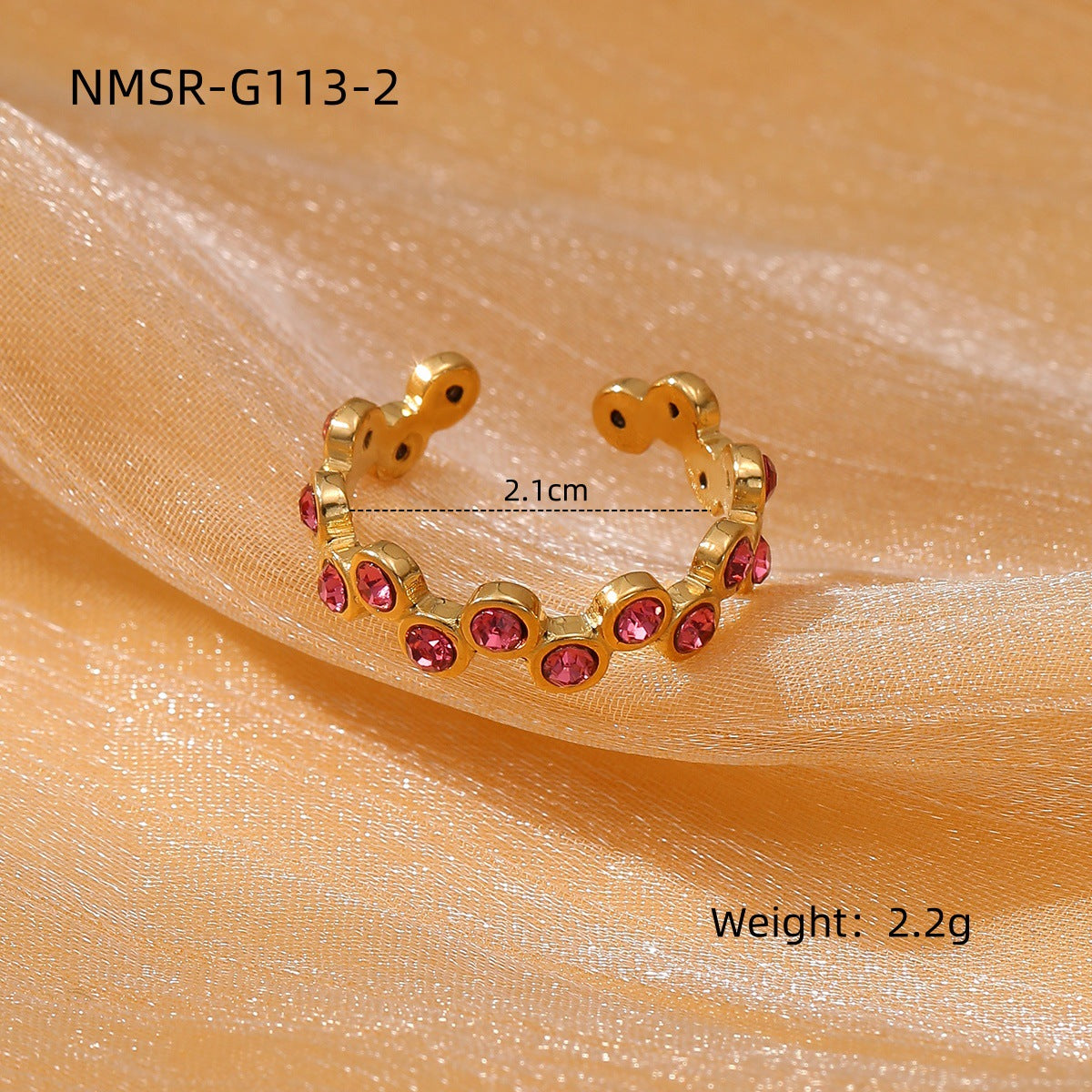 Unique Titanium Steel Ring Light Luxury Design Stainless Steel Ring Bracelet