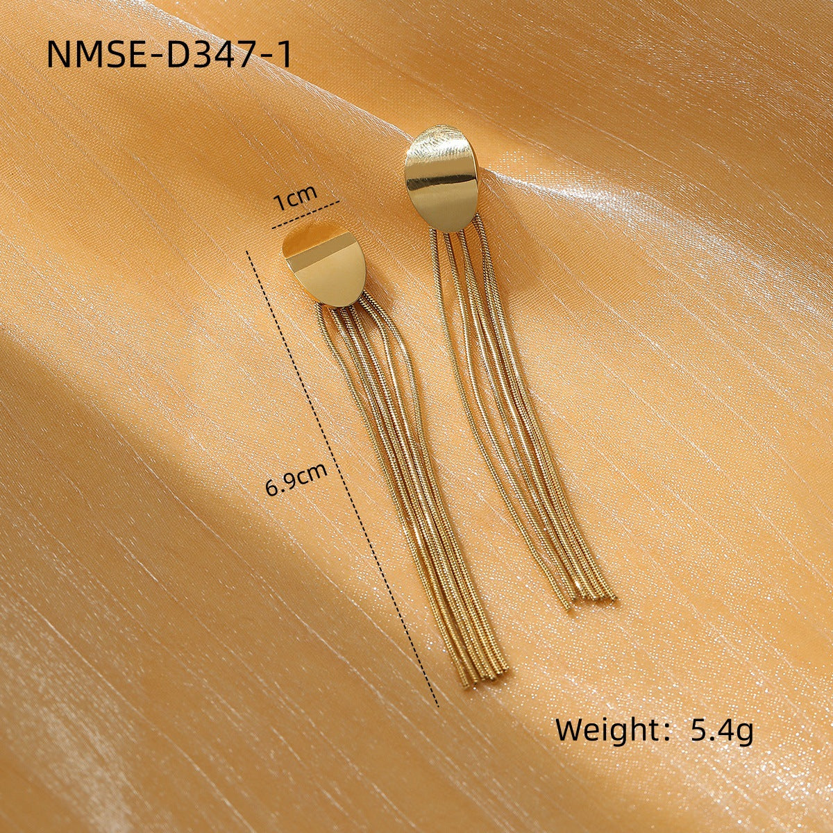 Arrival Exaggerated High Grade Irregular Asymmetric Titanium Steel Earrings Women Affordable Luxury Stainless Steel Tassel Earrings