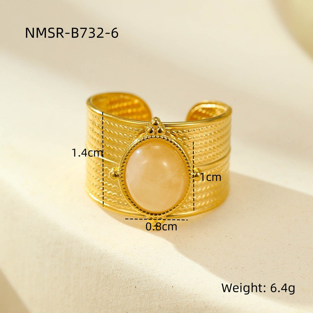 Retro Horus Eye Accessories Ring Light Luxury Trendy High Grade Open Ring Women