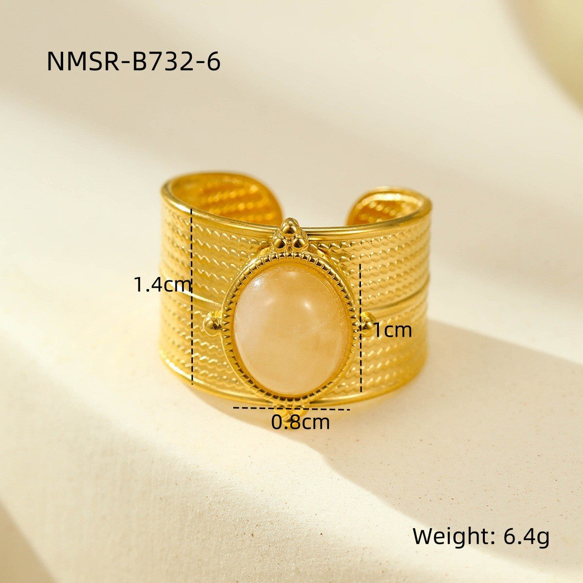 Retro Horus Eye Accessories Ring Light Luxury Trendy High Grade Open Ring Women