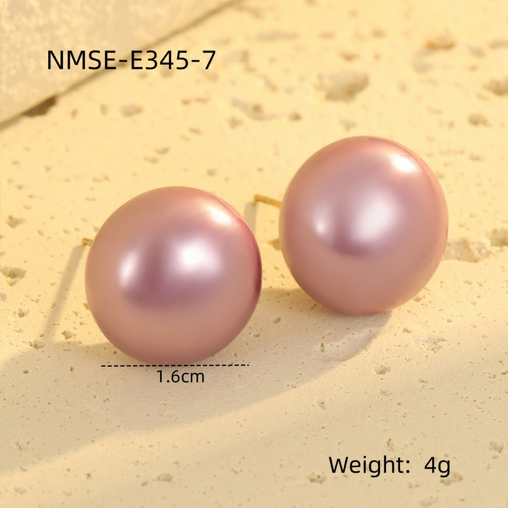 Earrings Retro Elegant French Glossy Pearl Earrings Fashionable High Grade Earrings Earrings Women