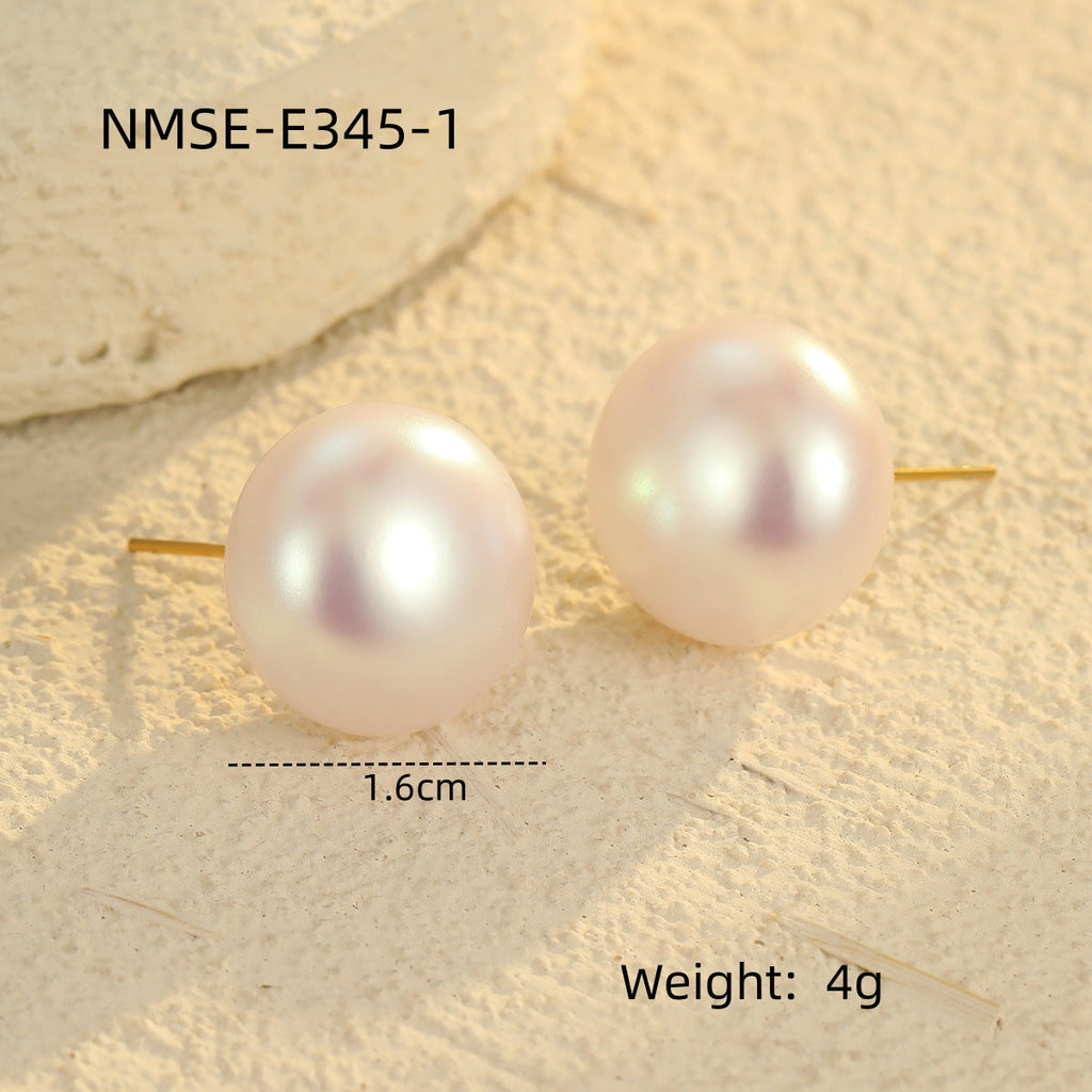 Earrings Retro Elegant French Glossy Pearl Earrings Fashionable High Grade Earrings Earrings Women