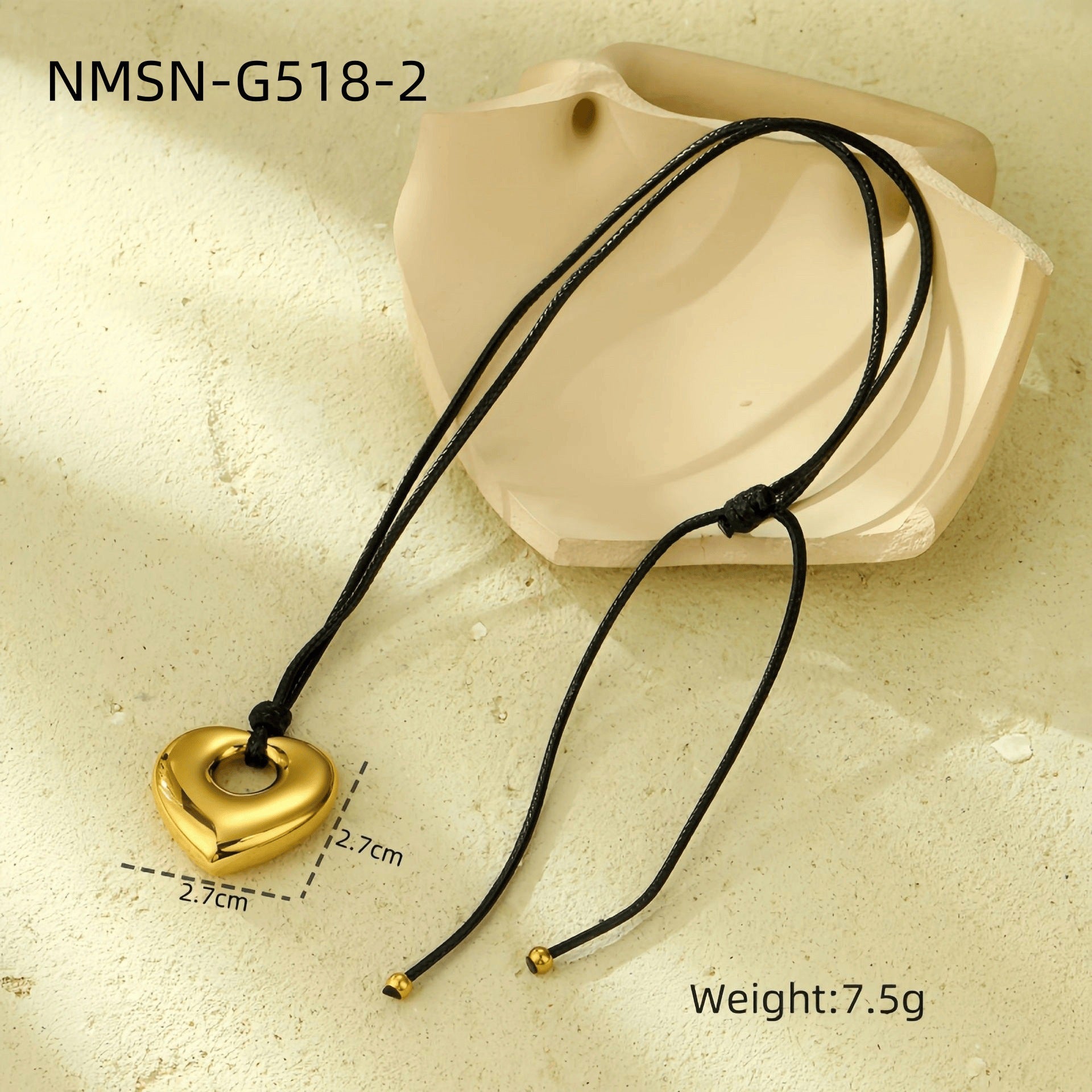 Valentine Day Love Stainless Steel Necklace Light Luxury High Grade Titanium Steel Peach Heart Clavicle Chain Sold Jewelry