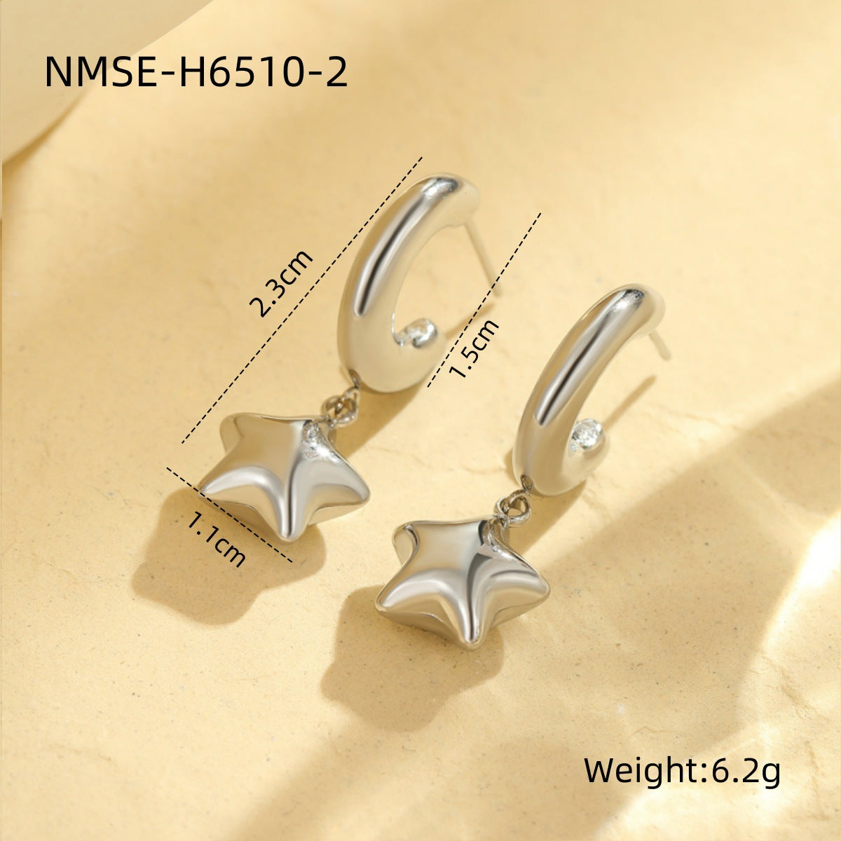 Minimal Art Niche Normcore Bag Earrings Women Fashionable Personalized High Grade Earrings Stainless Steel Earrings