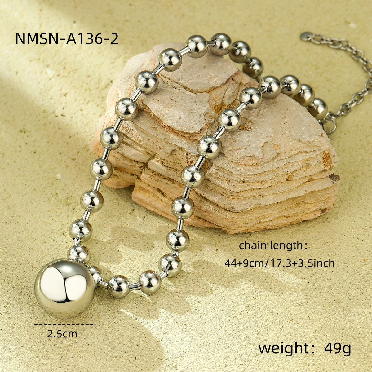 High Profile Generous Personality Big Five Pointed Star Love Stainless Steel Necklace Arrival Popular Non Fading Ornament