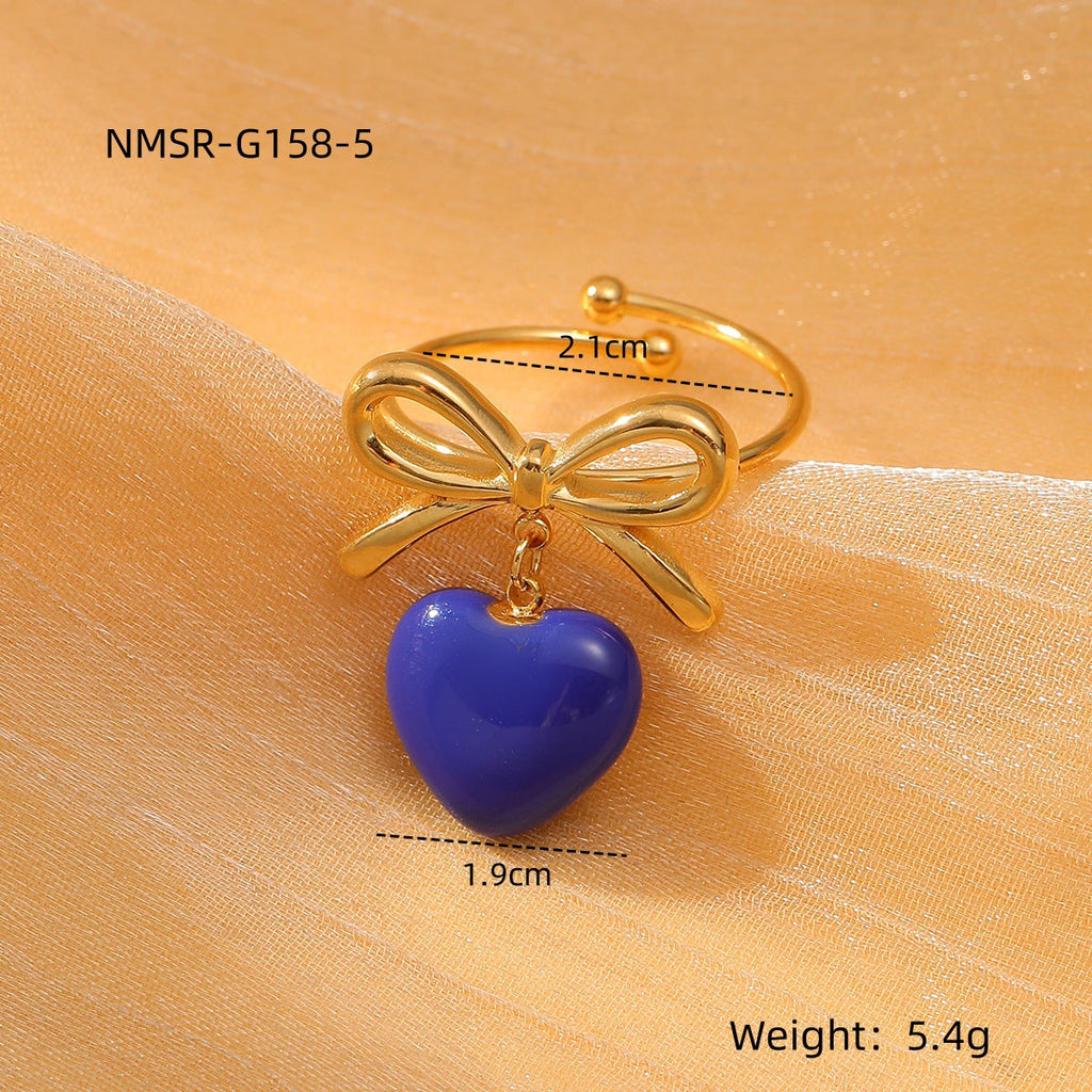 Love Titanium Steel Ring Women Affordable Luxury All Match Stainless Steel Ring Accessories