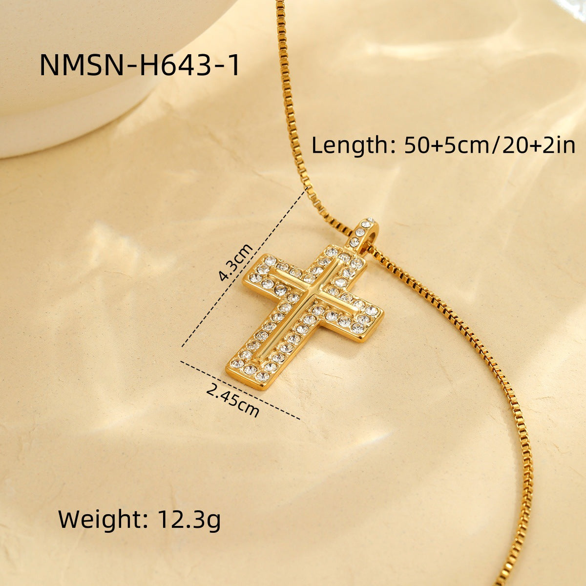 Arrival Colorful Crystals Cross Stainless Steel Necklace Love Natural Stone Clavicle Chain Titanium Steel Embellished