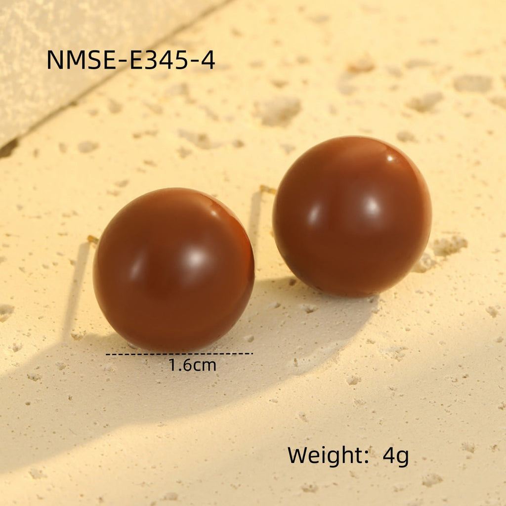 Earrings Retro Elegant French Glossy Pearl Earrings Fashionable High Grade Earrings Earrings Women