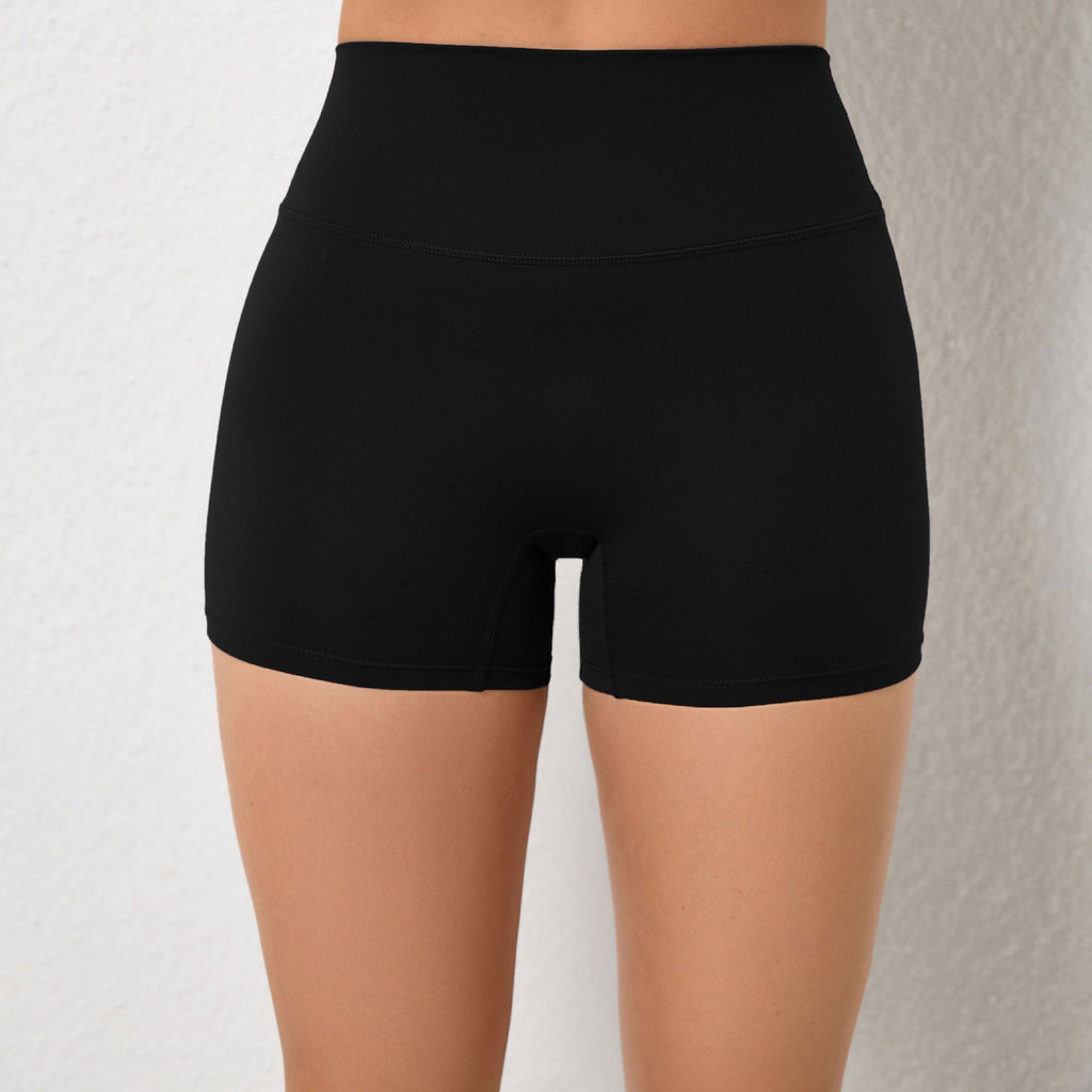 Peach Hip Raise Yoga Shorts Elastic High Waist Running Workout Shorts Tight Seamless Sports Shorts Women