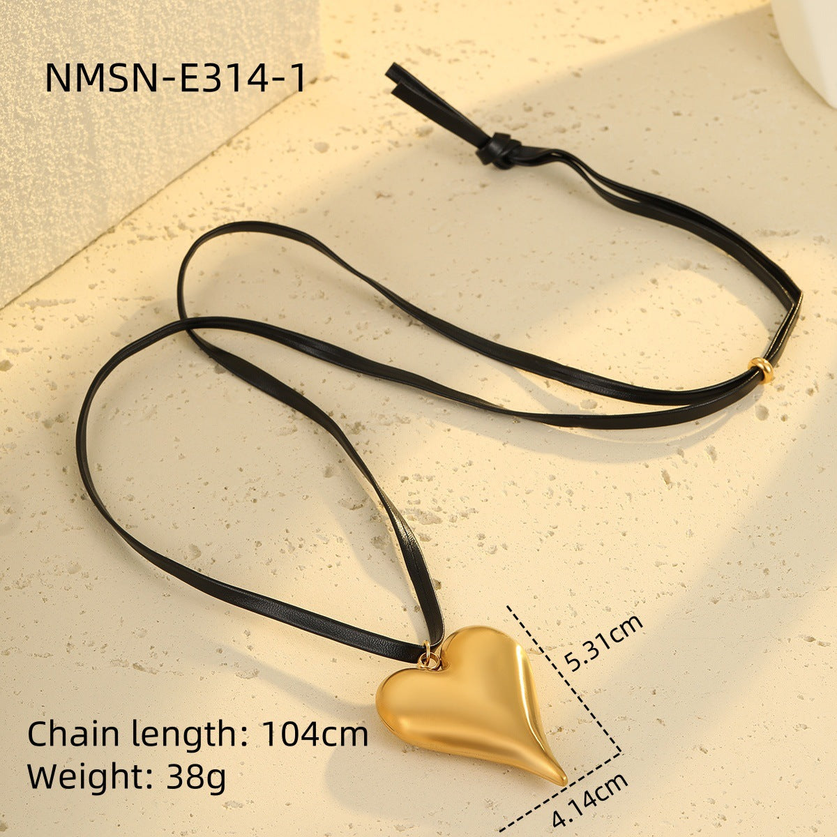 Valentine Day Love Stainless Steel Necklace Light Luxury High Grade Titanium Steel Peach Heart Clavicle Chain Sold Jewelry
