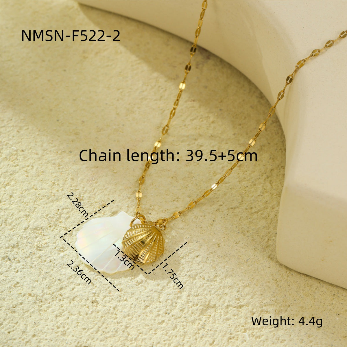 Niche Design Shell Beach Ocean Series Embellished Necklace Starfish Dolphin Clavicle Chain