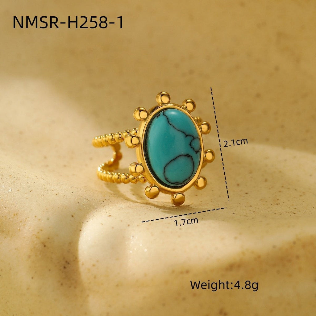 Retro Horus Eye Accessories Ring Light Luxury Trendy High Grade Open Ring Women