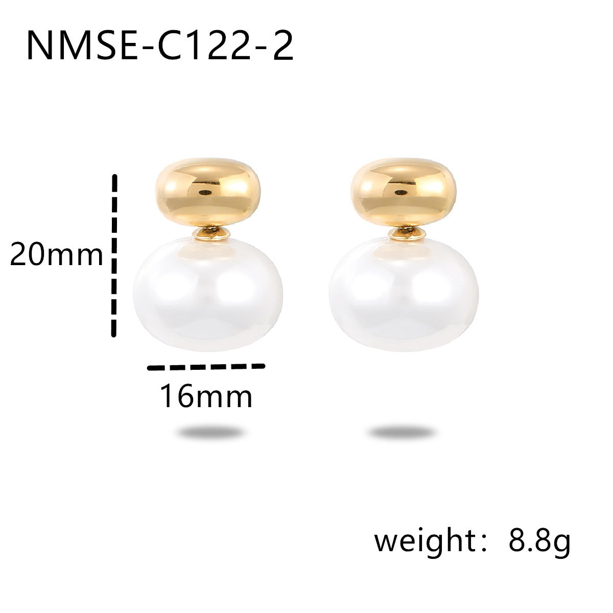 Pearl Stainless Steel Earrings Special Interest All Matching Titanium Steel Women Accessories