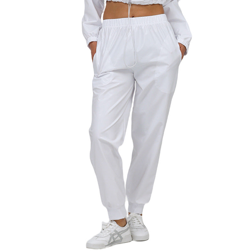 Performance Costumes Casual Pants Multi Color Elastic Waist Ankle Tied Pants