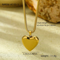 Valentine Day Love Stainless Steel Necklace Light Luxury High Grade Titanium Steel Peach Heart Clavicle Chain Sold Jewelry