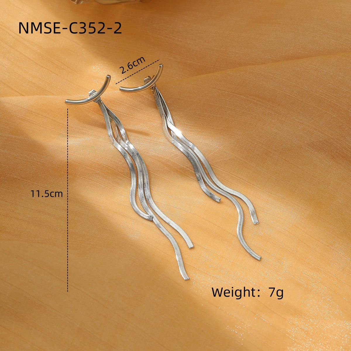 Tassel Pearl Titanium Steel Earrings Women Light Luxury High Grade Diamond Embedded Non Fading Stainless Steel Eardrop