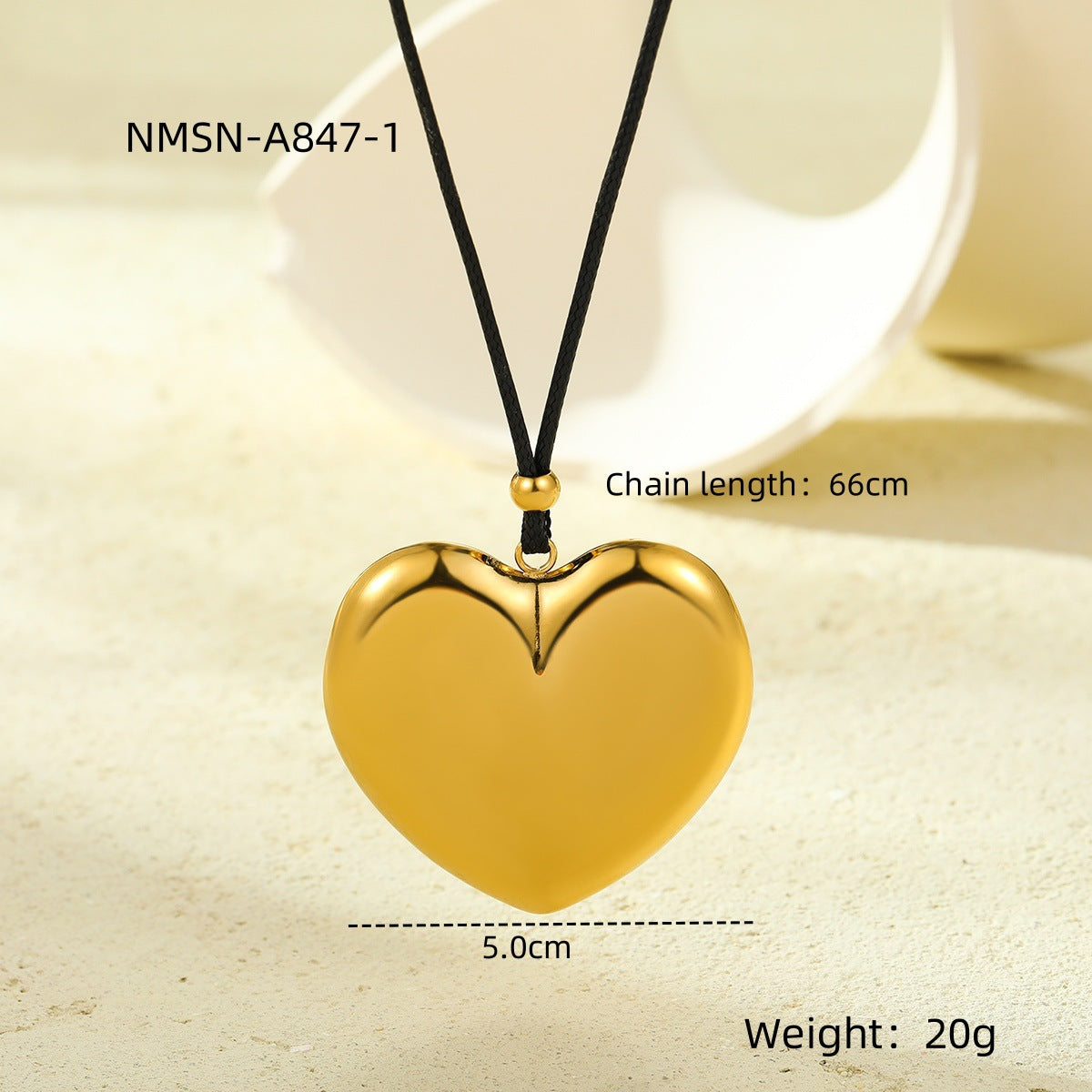 Valentine Day Love Stainless Steel Necklace Light Luxury High Grade Titanium Steel Peach Heart Clavicle Chain Sold Jewelry