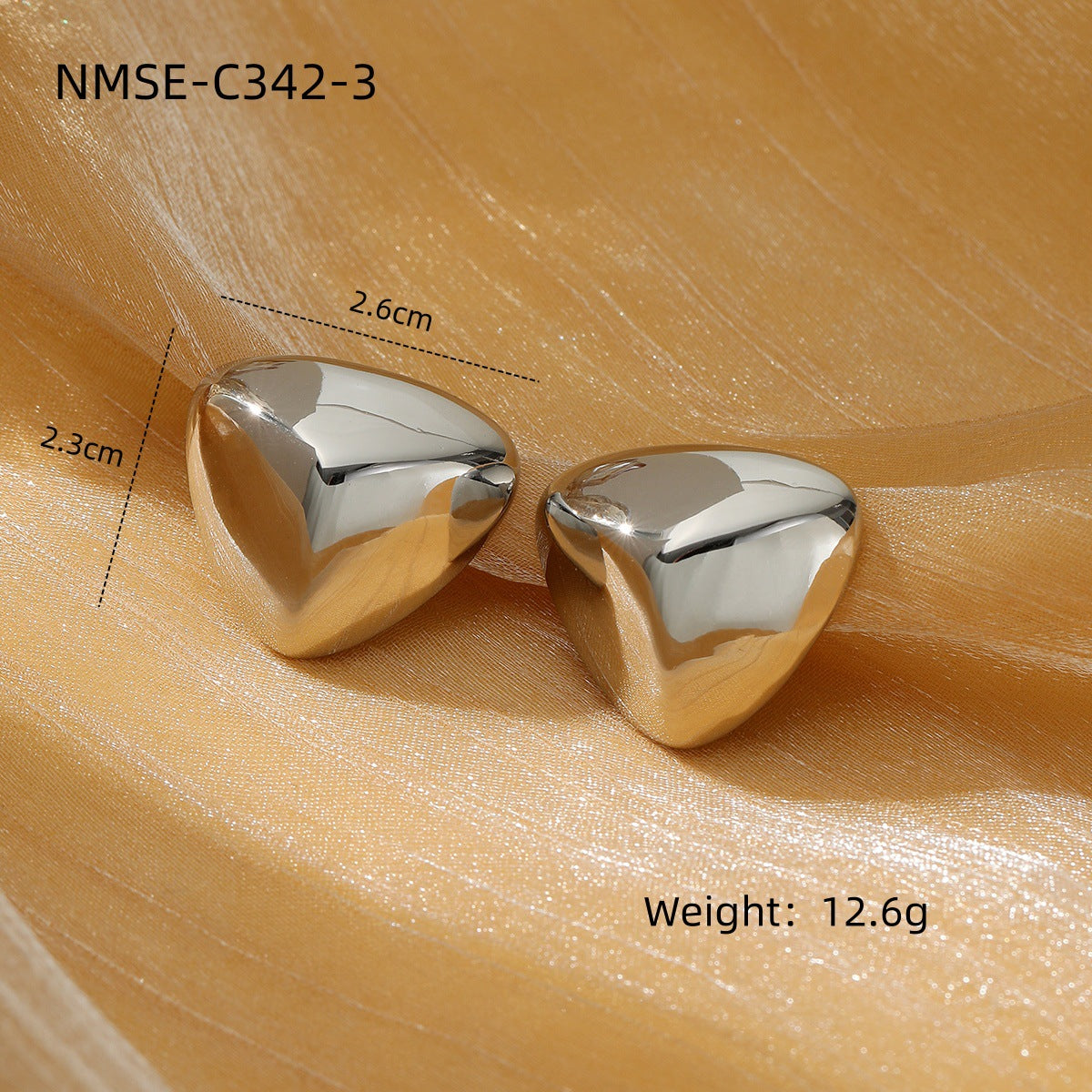 Simple Internet Celebrity Non Fading Lovely Titanium Steel Earrings 18K Gold Stainless Steel High Grade All Match Earrings