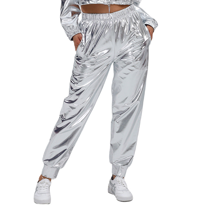 Performance Costumes Casual Pants Multi Color Elastic Waist Ankle Tied Pants