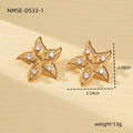 Arrival Marine Elements Starfish Titanium Steel Earrings Fashionable All Match High Grade Non Fading Love Heart Shaped Ring