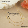 Double Layer Twin Necklace Stainless Steel Simple Advanced Necklace