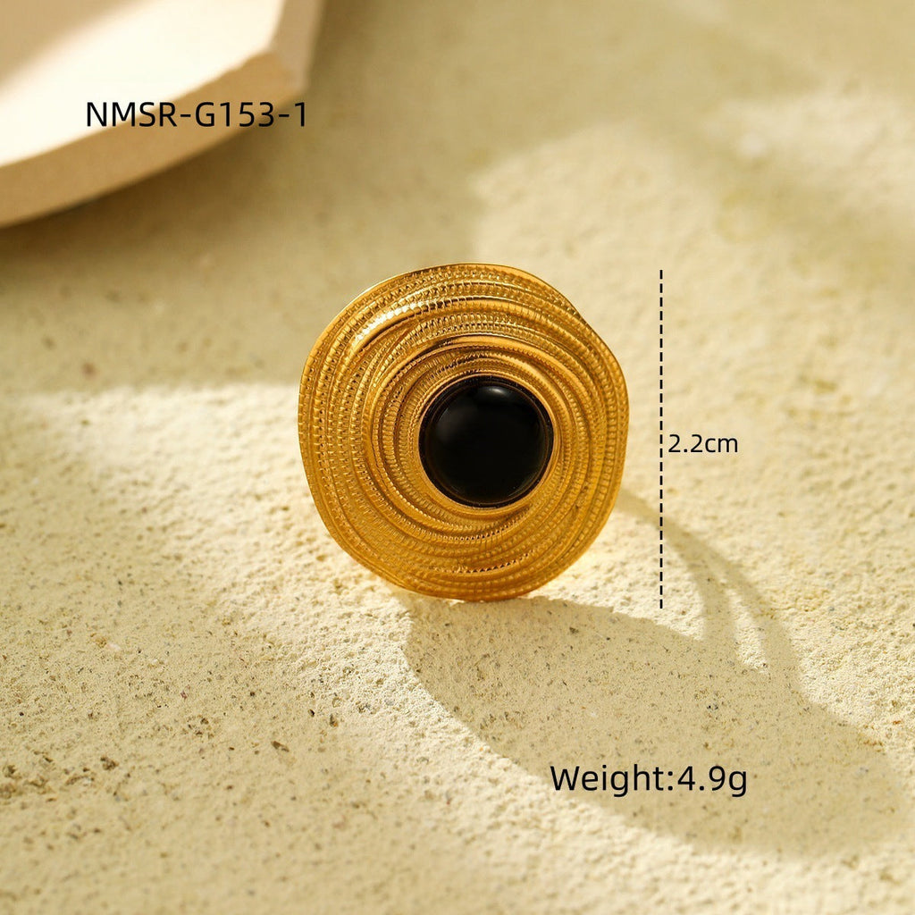 Retro Horus Eye Accessories Ring Light Luxury Trendy High Grade Open Ring Women