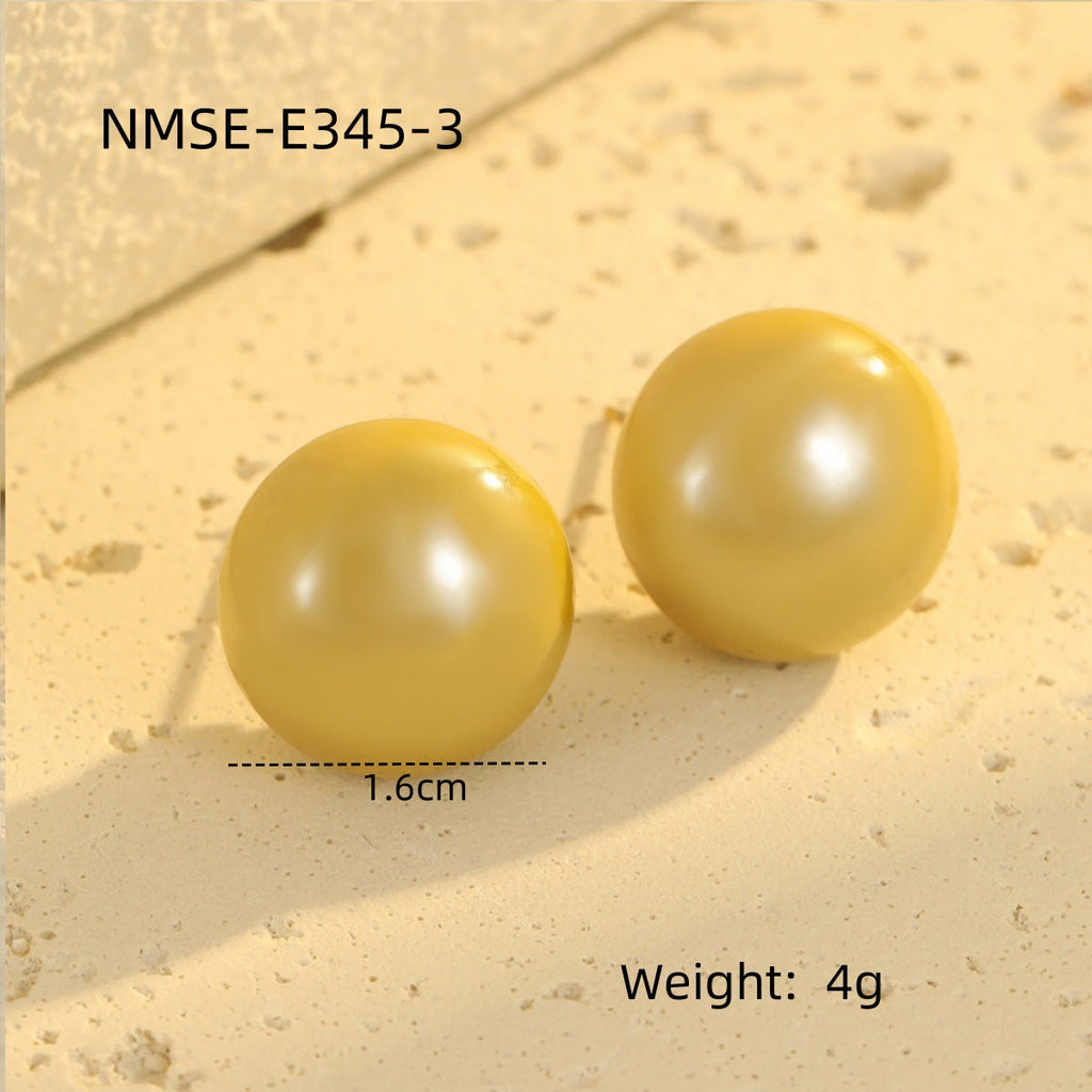 Earrings Retro Elegant French Glossy Pearl Earrings Fashionable High Grade Earrings Earrings Women