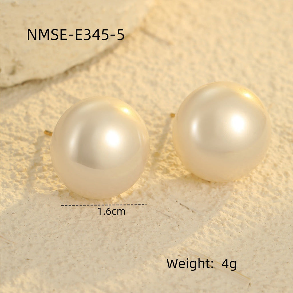 Earrings Retro Elegant French Glossy Pearl Earrings Fashionable High Grade Earrings Earrings Women