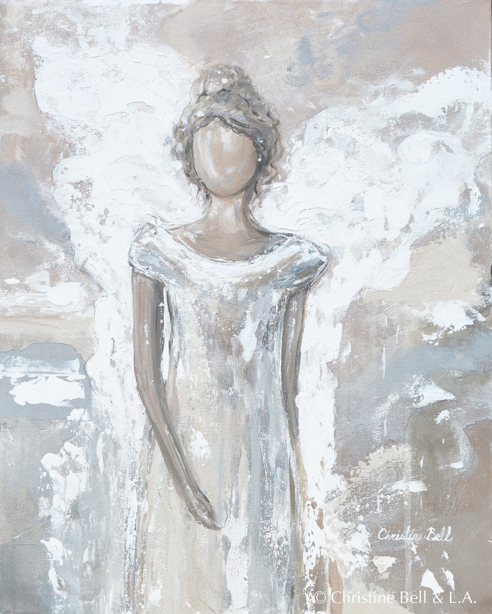 "Angel of Healing" Angel Painting Giclee Canvas Print