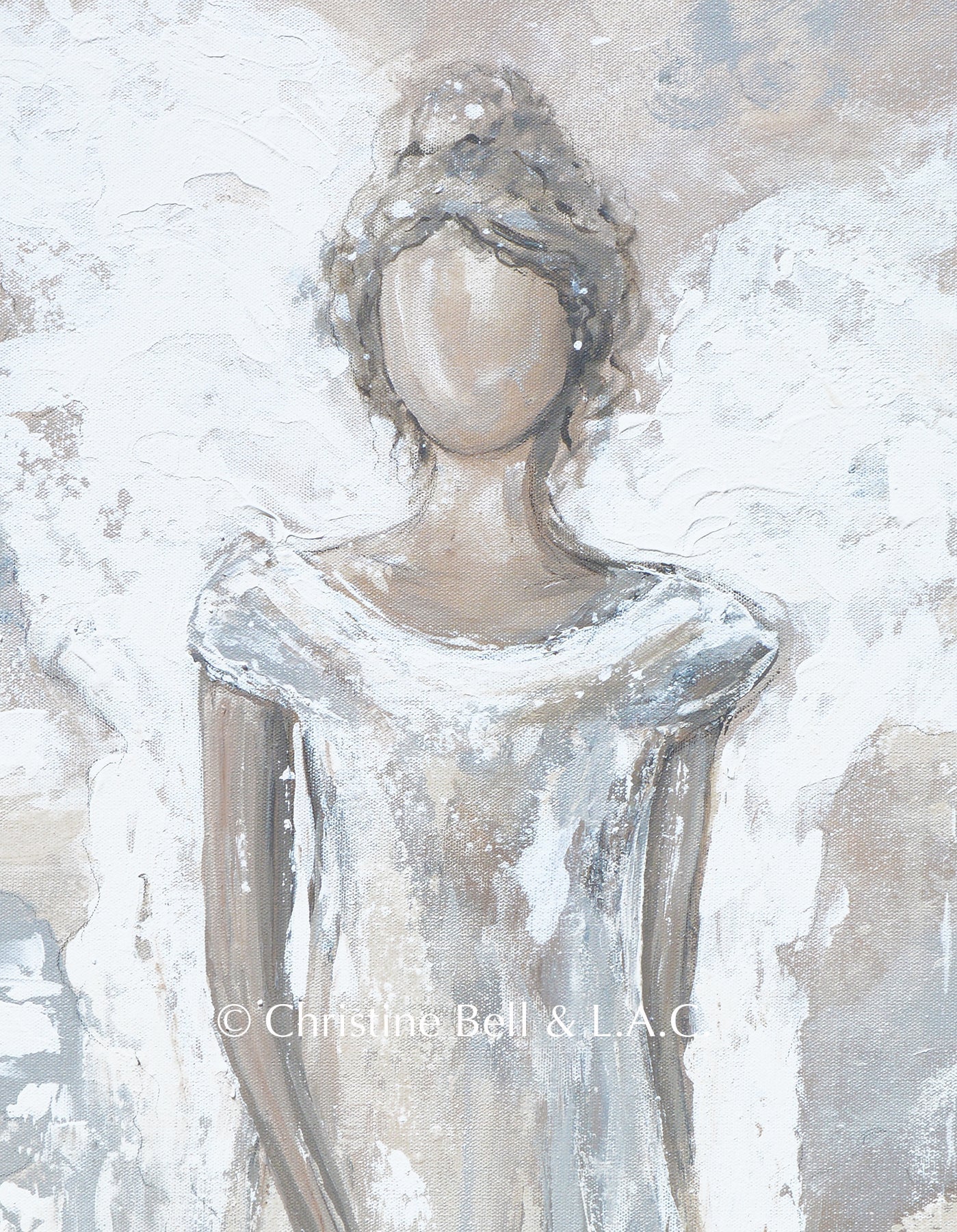 "Angel of Healing" Angel Painting Giclee Canvas Print