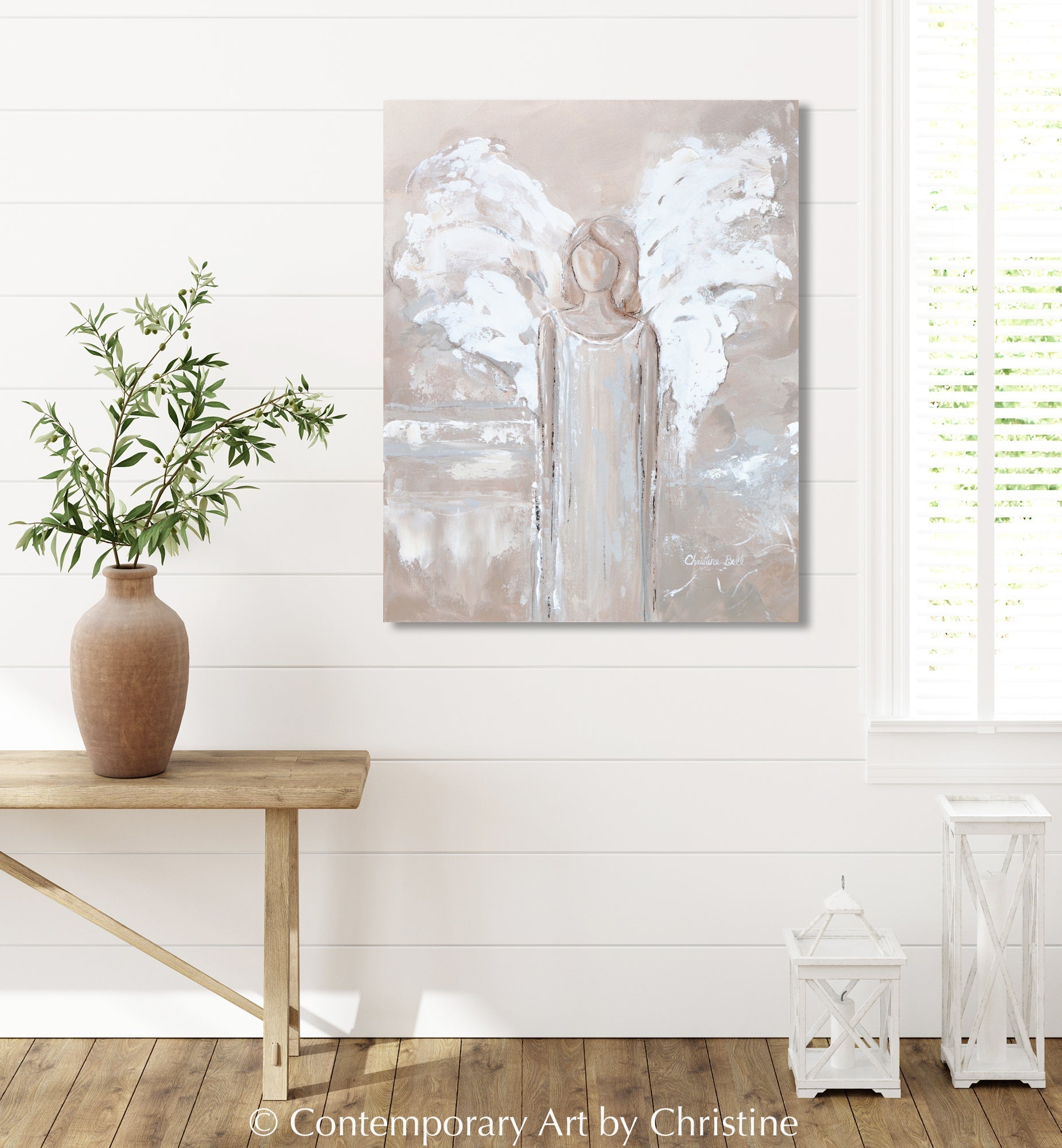 "Let Me Guide You" GICLEE PRINT ANGEL PAINTING