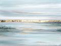 "Aurora" GICLÉE PRINT, Modern Coastal Seascape, Gold Leaf