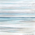 "Tranquility" GICLEE PRINT Coastal Abstract Painting, Neutral, Grey, White, Taupe, Blue
