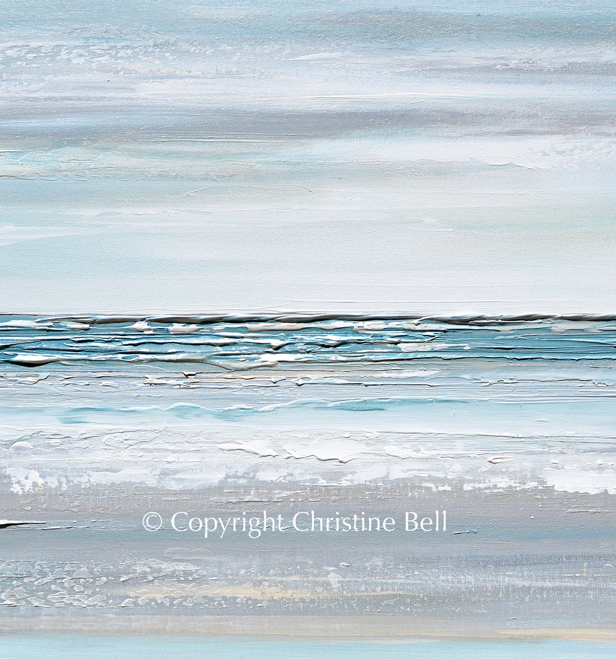 "A Breath of Fresh Air" Giclée Print Coastal Abstract Painting