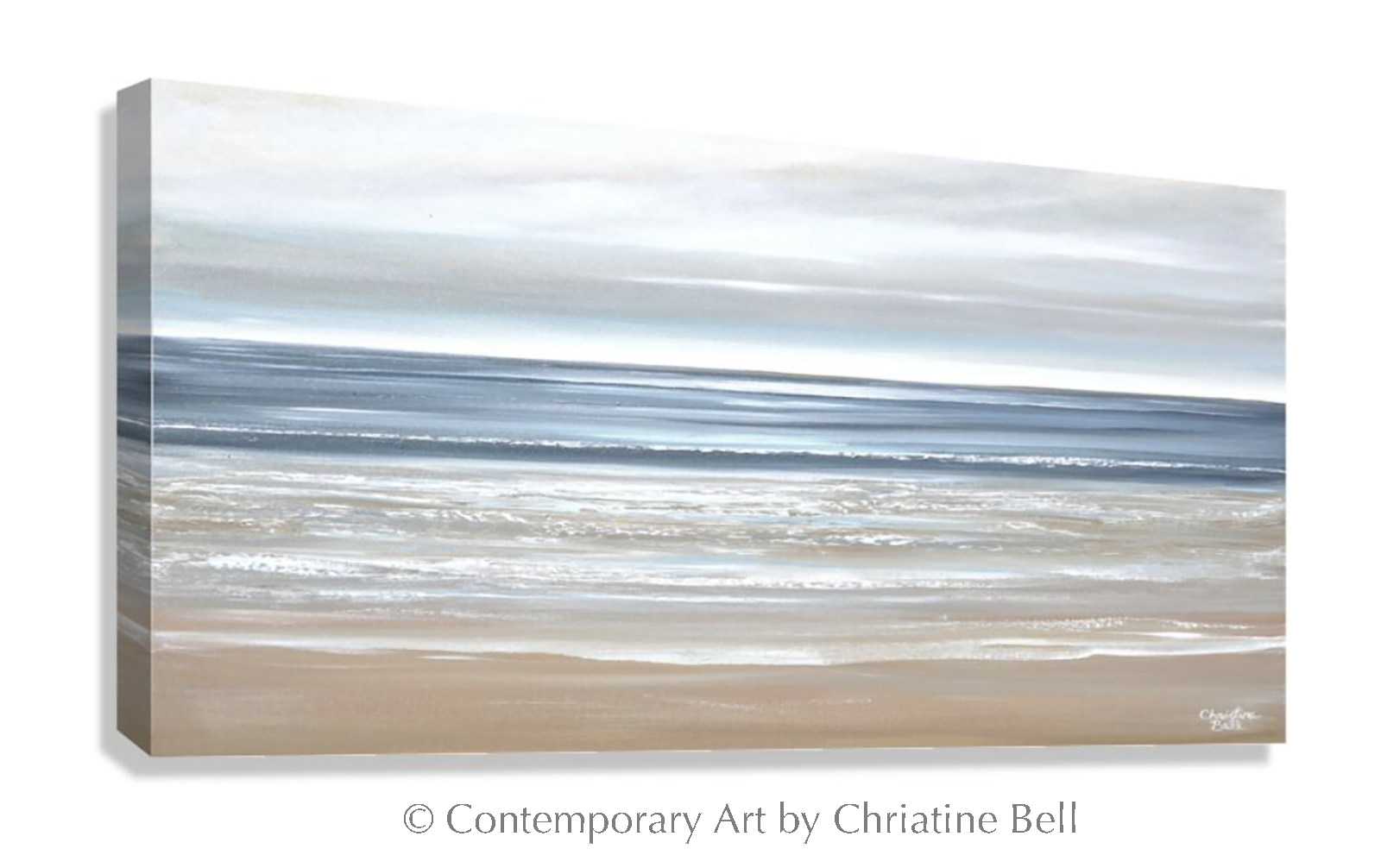 "Morning Tide II" GICLÉE PRINT, Modern Coastal Abstract Ocean Seascape Painting