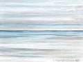 "Tranquility II" GICLÉE PRINT, Coastal Abstract Ocean Seascape Painting, Neutral Beach Art