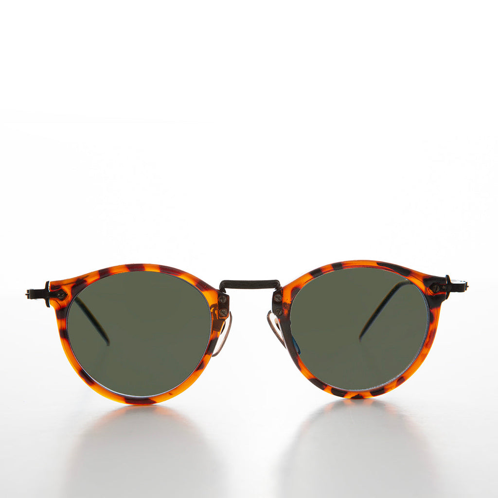 Unisex Round P3 Acetate Vintage Sunglasses - Pisco