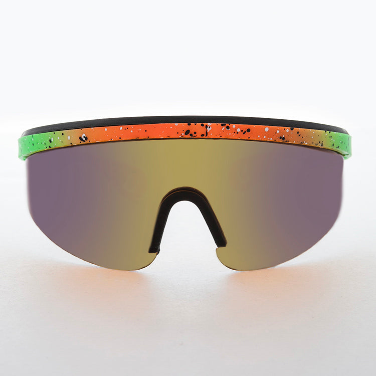 Kids 80s Wrap Around Sunglasses - Colt