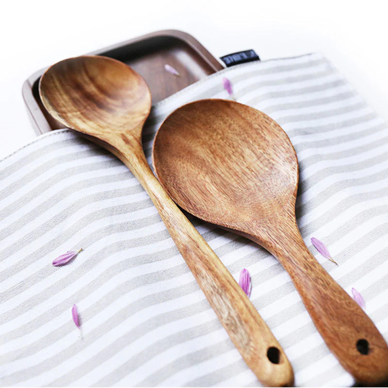Premium Teak Wooden Utensil Set | 3CARATS