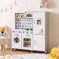 Pretend Play Kitchen for Kids Aged 3+ with Real Sounds and Lights-White