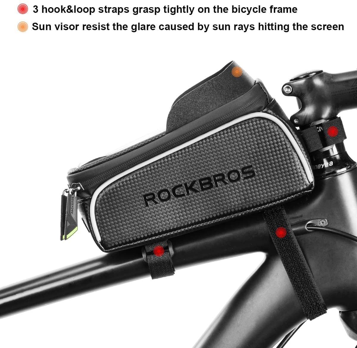 ROCKBROS Bike Phone Front Frame Bag Waterproof
