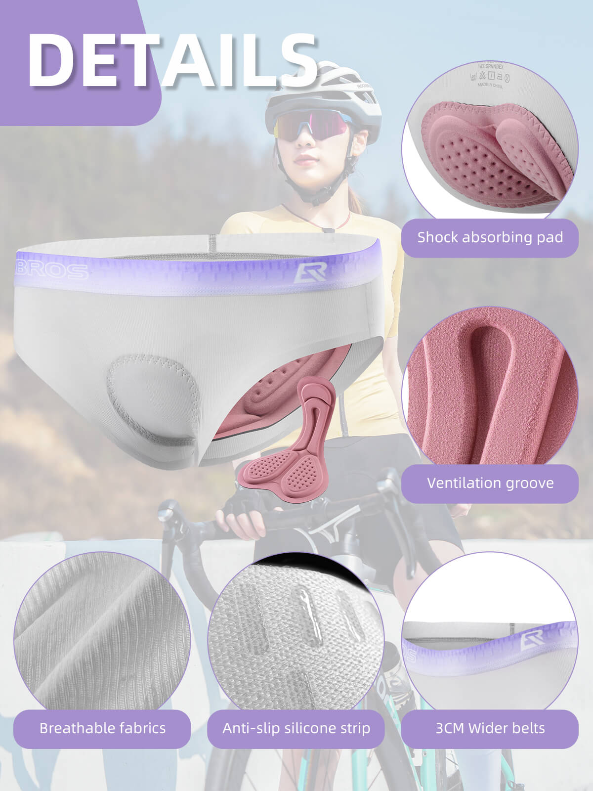 Women's 4D Padded Cycling Underwear