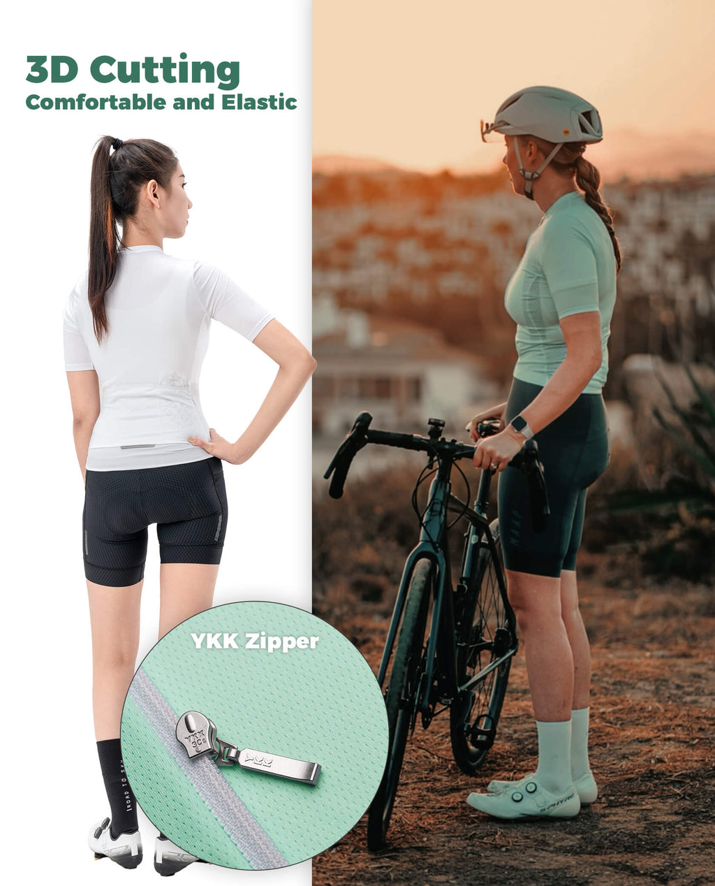 Women's TVI Solid Color Short-Sleeve Cycling Jersey