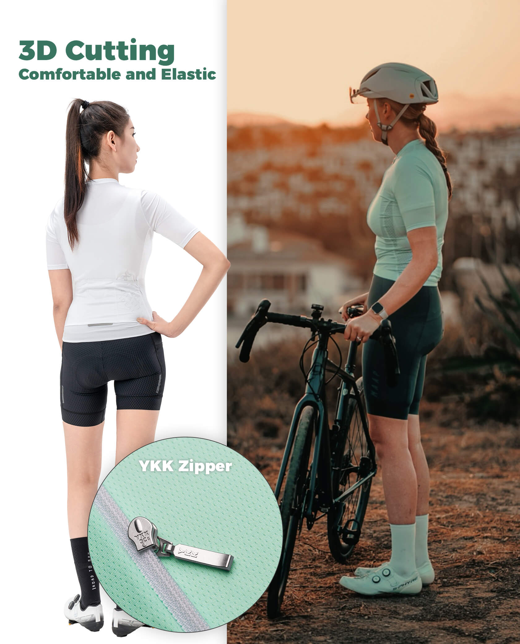 Women's TVI Solid Color Short-Sleeve Cycling Jersey