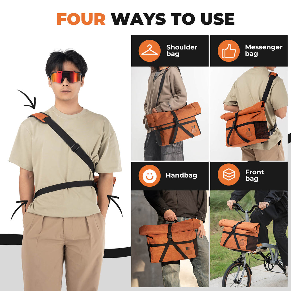 Brompton Folding Bike Handlebar Bag & Shoulder Bag  - 8L