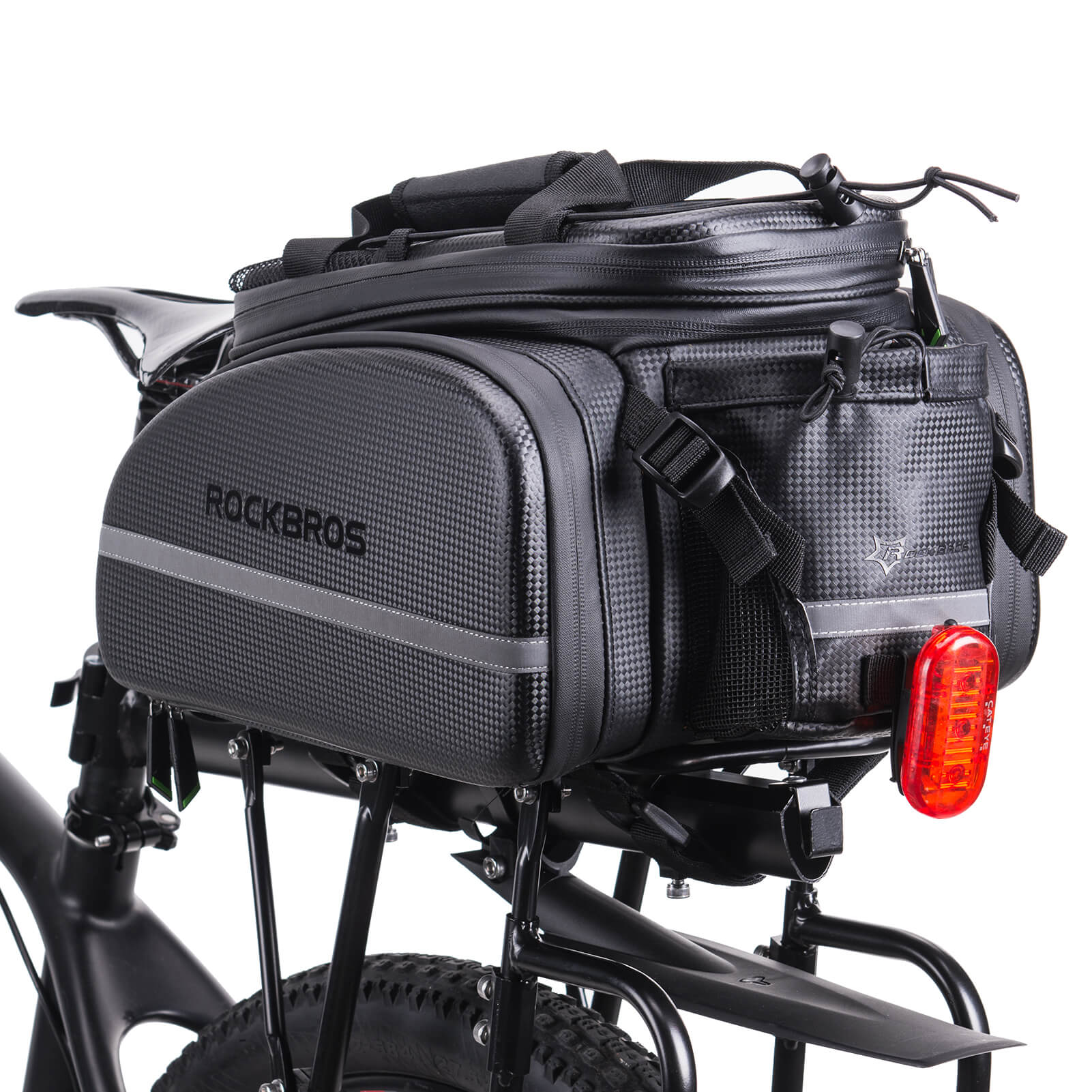 ROCKBROS Bike Rear Rack Bag Waterproof Multifunctional Bike Trunk Bag