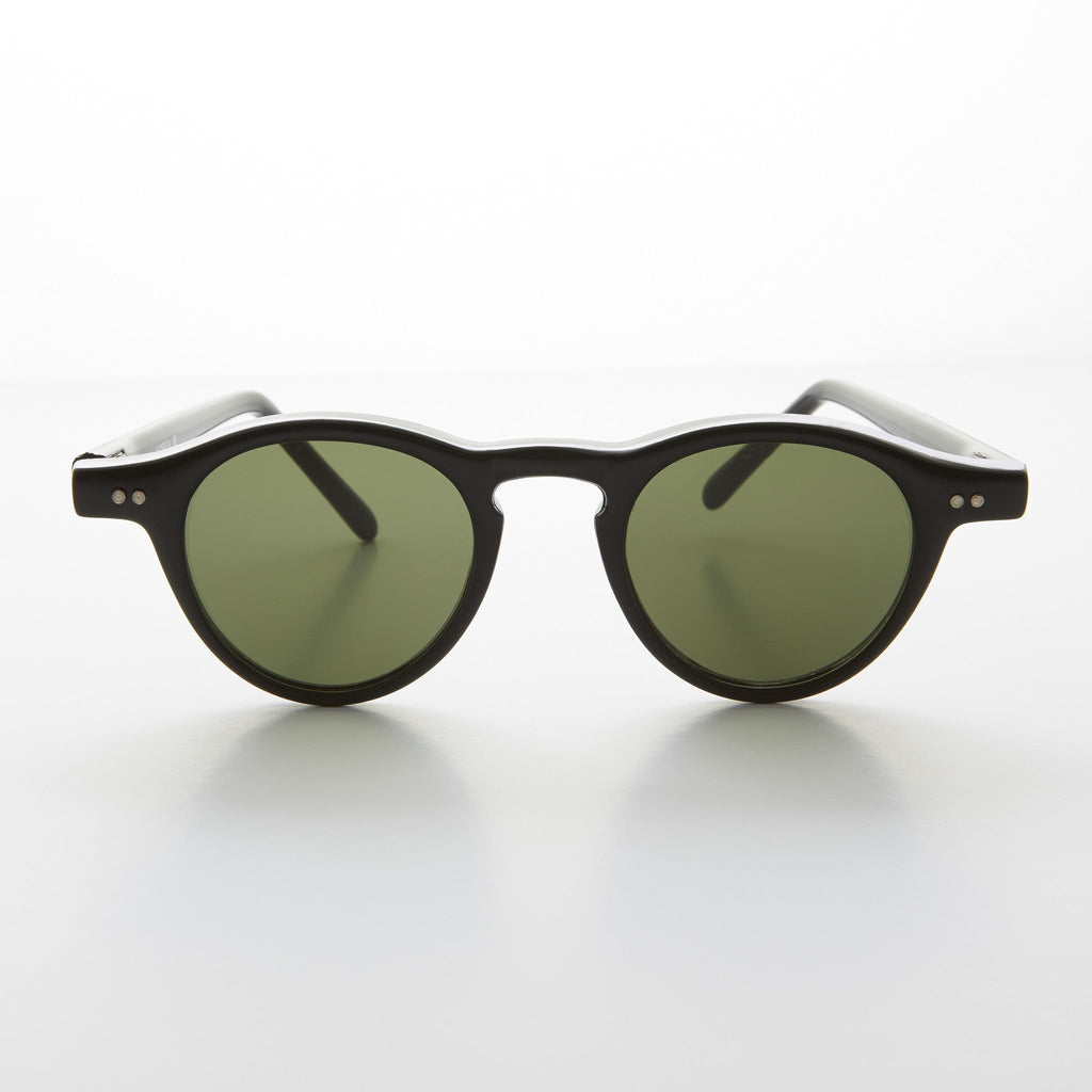 Small Round Dapper Pantos Vintage Sunglass  - Rodgers
